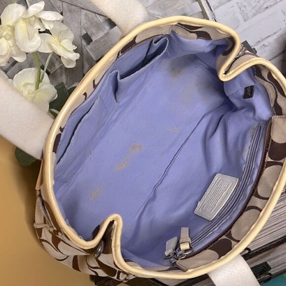 F14878 Coach Daisy Signature Collection Tote Bag Purse - Picture 9 of 10